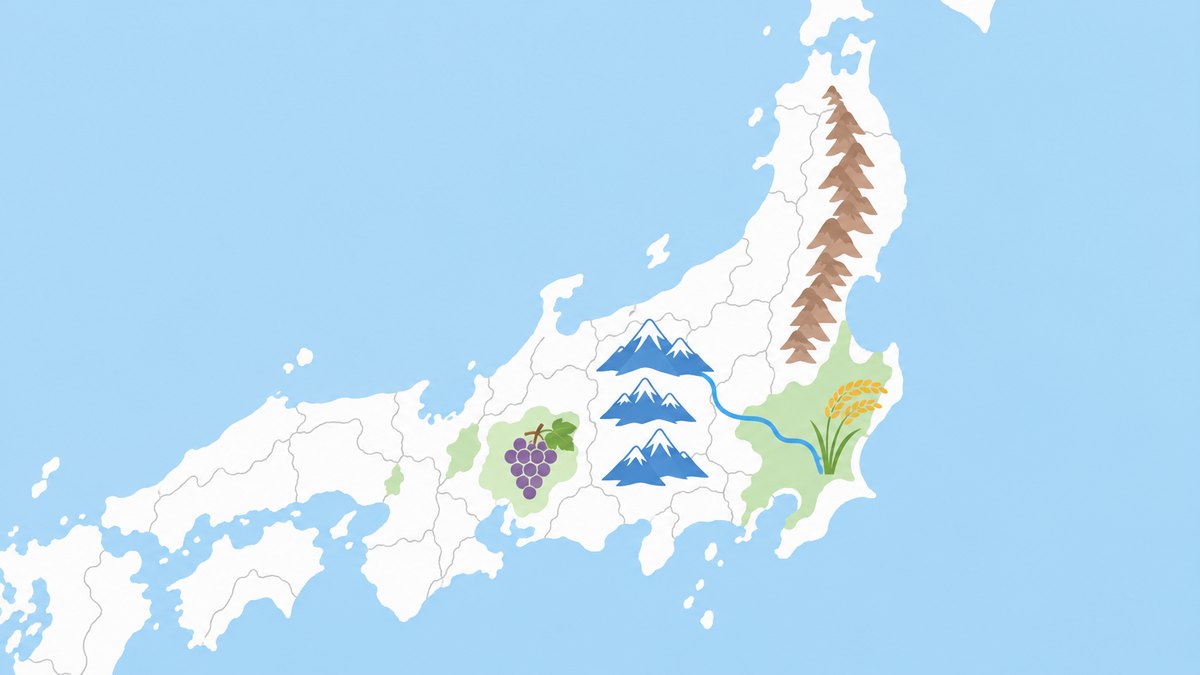 【テスト付き】山地・山脈・平野の覚え方と日本アルプス