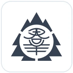 群の字と山をモチーフにした群馬県のマーク