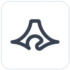 富士山と静岡県の形を図案化したマーク
