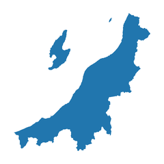 新潟県のシルエット（形）