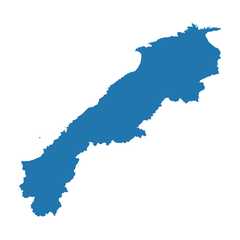島根県のシルエット（形）