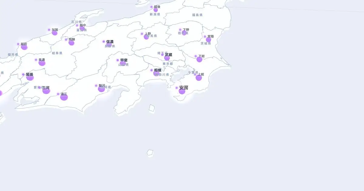 安房の位置を示す3D日本地図